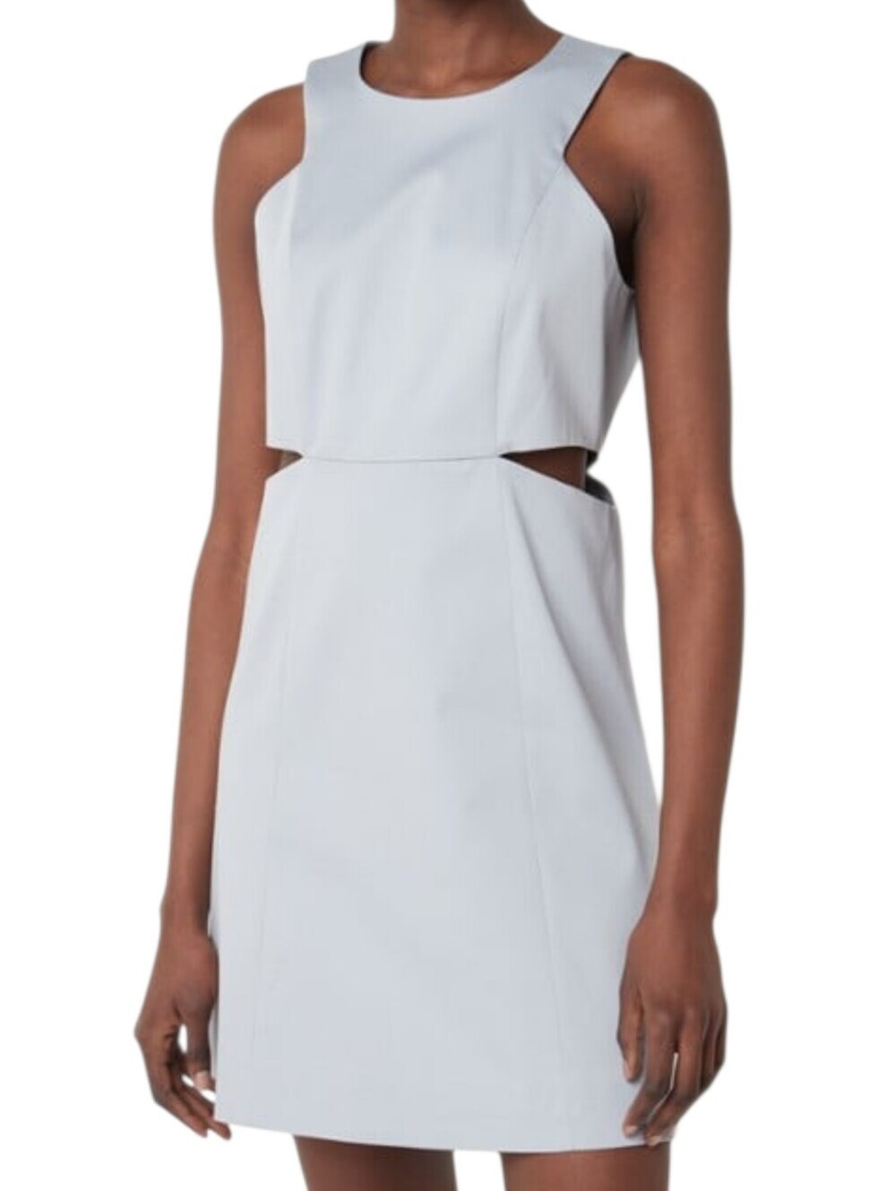 ba&sh Jolia Mini Dress Women Large Blue Cutout NWT